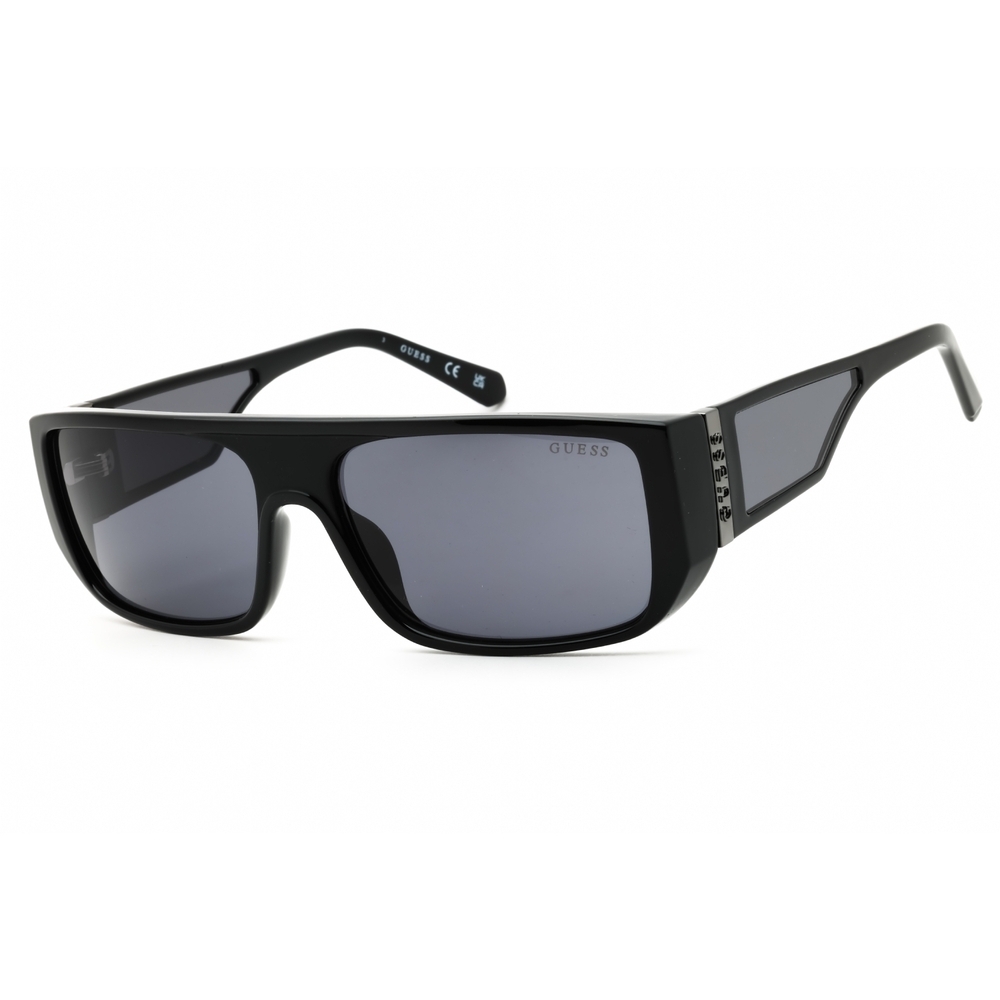 NWT Guess GU00136-01A Black Rectangle 60mm Sunglasses